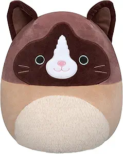 Squishmallows Kellytoy 2023 Felton The Siamese Cat 7.5"